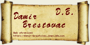 Damir Brestovac vizit kartica
